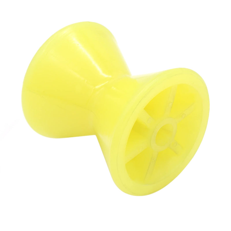 Marine 3-12 Inch Boat Trailer Rollers by 1/2"-5/8" Shaft Bow Stop Keel Spool Roller Polyurethane Rubber Multiple for Choice Yellow 4 Inch by 1/2" Shaft