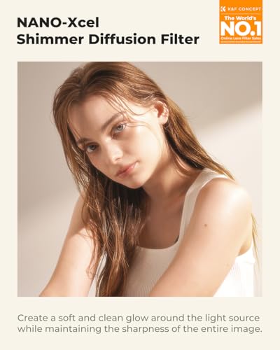 K&F CONCEPT 55mm Shimmer Diffusion 1 Filter Glimmer Glass Effect Filter