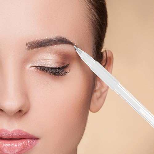 Healeved Eyebrow Mapping Pen White for Precise Marking of Eyebrow Lines Manual 15.00 cm for Professional Eyebrow Tattoos and Skin Marking 1 pc. (pack of 1)