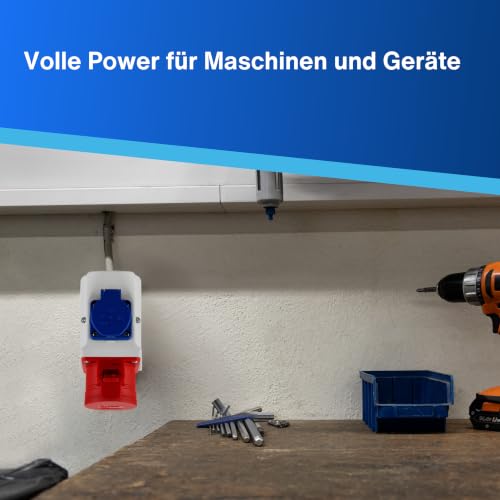REV Ritter 0510603777 Grounding Wall Socket CEE 100 x 50 x 50 cm Combination wall socket