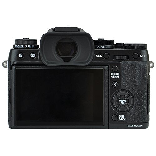 JJC EF-XTL Soft Durable Silicone Eyecup Viewfinder for Fujifilm X-T1, X-T2, X-T3, GFX-50S, X-H1, Replaces Fujifilm EC-XT L, EC-GFX, EC-XT M, EC-XT S and EC-XH W