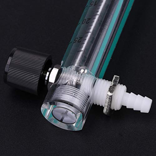 Oumefar Gas Flowmeter, 7 Flowmeter 2 5 25LPM Meter with Control Valve High Accuracy & Portable Measuring Tool for Oxygen Air Gas