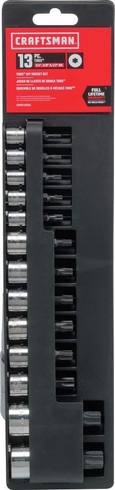 CRAFTSMAN Torx Bit Socket Set, 13-Piece (CMMT49294) Large 13-Piece Torx