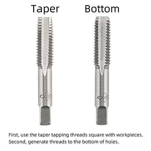 Aceteel M24x3.0 metric hand thread tap, right-hand thread milling tap close-up