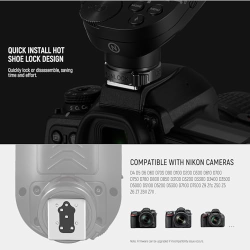 NEEWER Upgraded QPRO-N TTL Wireless Flash Trigger Compatible with Nikon