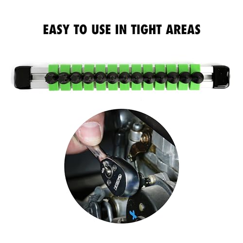 OEMTOOLS 24293 13-piece stubby Torx bit socket set with 1/4-inch drive star drive bits