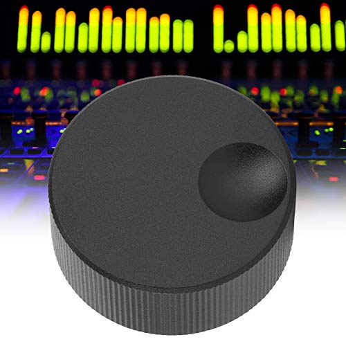 [Australia - AusPower] - Volume Control Black Matte Aluminium Knob for 6 mm Potentiometer 32 x 13 x 8 mm 