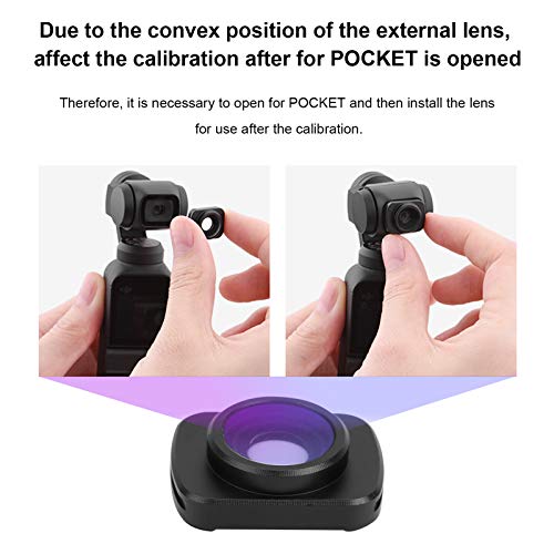 Wide Angle Lens for Portable External Wide Angle Magnetic Anamorphic Lens for Handheld Gimbal Camera Optical Glass Lens