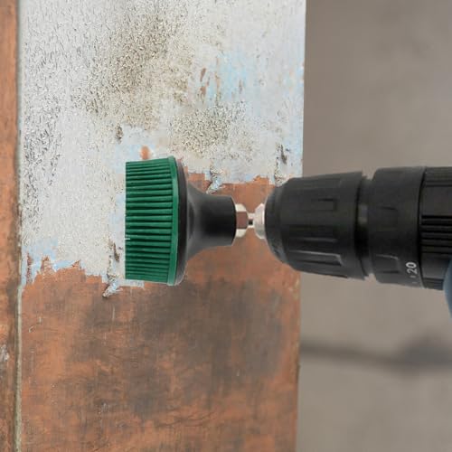 Bristle Disc 50 mm 25,000 rpm Detail Sanding Brush Silicon Carbide Shaft Mounting Disc Polishing Sanding Disc for Cleaning, Removing Stubborn Coatings (Green) Green
