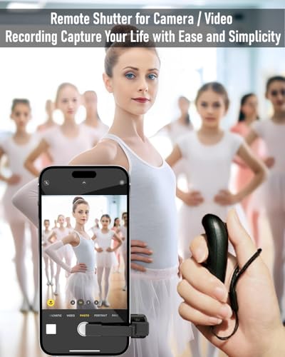 Remote Control Page Turner for Kindle Paperwhite/Kobo/Oasis,ipad,Cameras,Hands-Free Reading with Wrist Strap