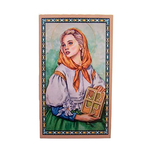 St Dymphna Prayer Card With Medal Pendant Charm Patron Saint Catholic Christian