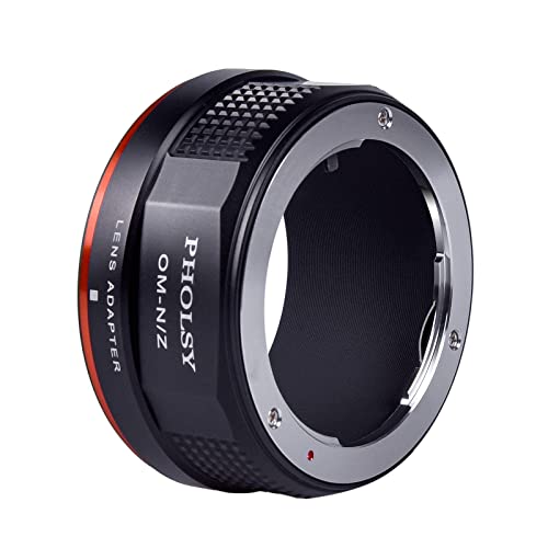 PHOLSY Lens Mount Adapter Compatible with Olympus OM Lens to Nikon Z Camera Olympus OM to Nikon Z