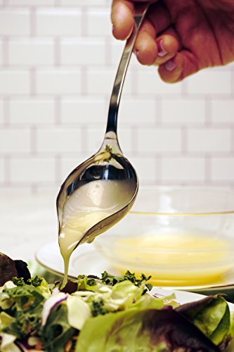 RSVP International Endurance Culinary Sauce Spoon, Mini Ladle with Gravy Pour Spout, Dishwasher Safe, 18/8 Stainless Steel, 9x1.75x2" 9x1.75x2"
