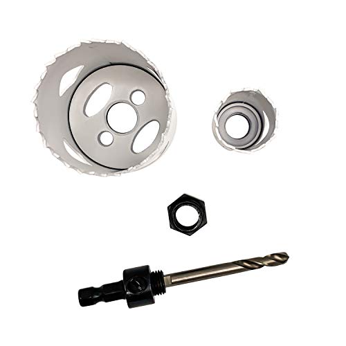 Disston Blu-Mol Xtreme bi-metal hole saw lock installation kit without drill guide, assorted hole saws and arbor