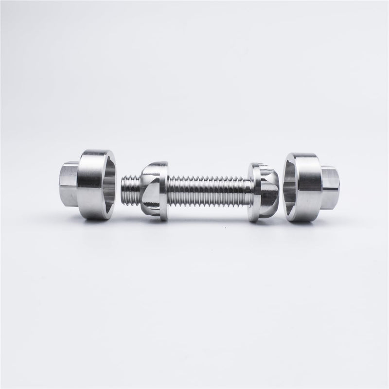 [Australia - AusPower] - M8 Nut+Bolt Set Screws 304 Stainless Steel Anti-Theft Locking 20mm Security Hardware Kit for Mountain Bike Awning Car Accessories for Styling Light Bar safety(4 Nut+4 Bolt + 2 key) M8*20mm 