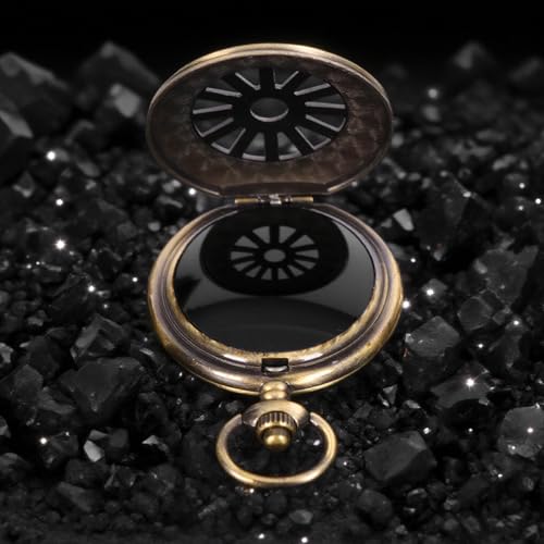 Obsidian Mirror Scrying Mirror Pendant, Witchcraft Scrying Tools, Supplies Divination Decorative, Obsidian Crystal, Witchcraft Supplies Style 4