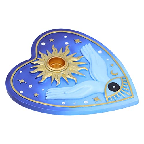 Nemesis Now Fortunes of the Sun Incense Burner 15cm, Resin, Palmistry Incense Holder, Sun and Stars Palmistry Design, Cast in the Finest Resin, Hand-Painted, Holds Incense Cone