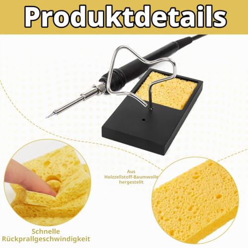 Pack of 30 soldering tip cleaning sponges, replacement sponges, sponges for soldering irons | Soldering sponges, soldering tip cleaners, industrial sponges, soldering iron cleaning sponges, pads for workbenches and workshops