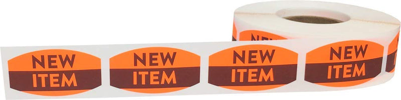 New Item Grocery Store Food Labels .75 x 1.375 Inch 500 Total Adhesive Stickers (Pack of 2) 0.75 x 1.375" (Pack of 2)