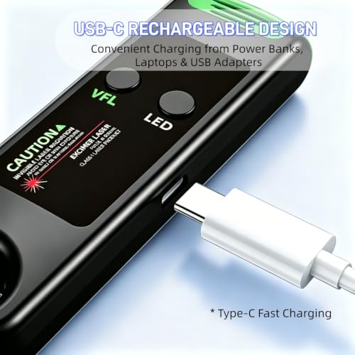 Mexture portable visual fault locator green light tester for SC FC ST LC fiber cables, 15KM range