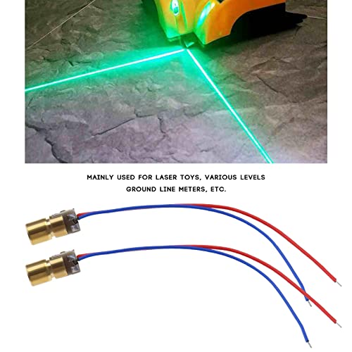 OTOTEC 20 Pieces Red Laser Diode 5V 650nm Less than 5mW Red Dot Laser Head Diode for Level Gauge Soil Instrument 75mm Long