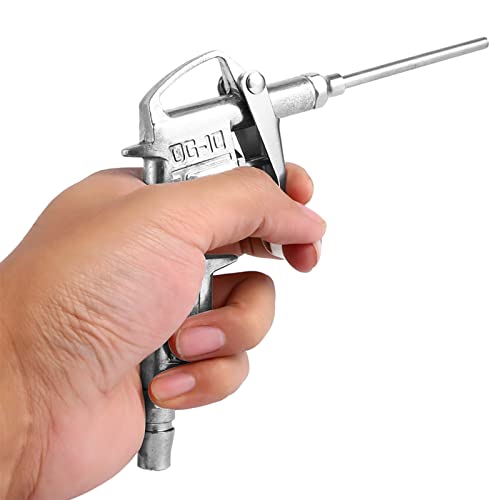 Air Compressor Dust Duster Air Blow Gun Pistol Grip Trigger Handle 1/4" Compressed Alloy Extended Air Nozzle DG-10 for Deep Clean
