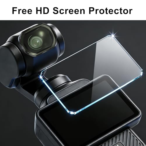 Magnetic 2X Telephoto Lens for DJI Osmo Pocket 3 Pocket 4, Multi-Layer Coated Optical Glass, with Portable Box and Screen Protector