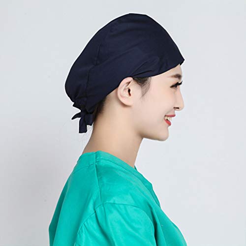 EXCEART Surgical Cap Cotton Surgical Hat Adjustable Chef Hat Scrub Cap for Doctor Nurse Dentist Chemo Bandana Medical Headwear