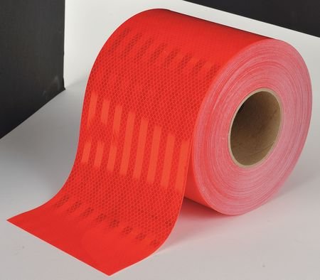 6 Inch Wide x 10 Feet Long of 3M Diamond Grade Conspicuity Solid Red Reflective Safety Tape 983-72NL Example: Adidas Blue Sneakers