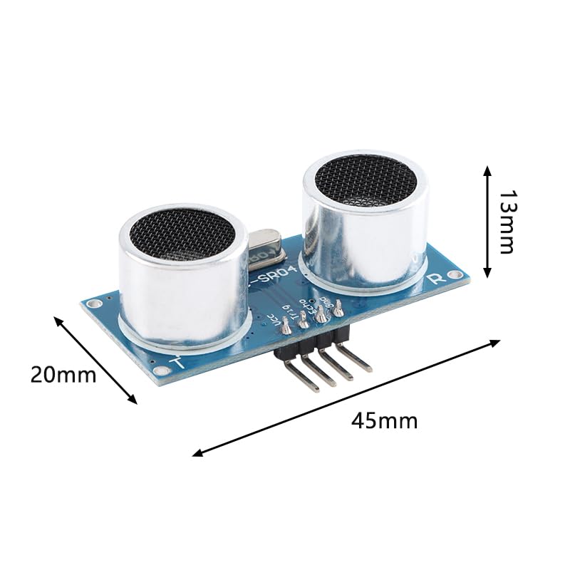 [Australia - AusPower] - 5Pcs HC-SR04 Ultrasonic Ranging Module HC-SR04+ Ultrasonic Distance Measurement Module Board 2.8-5.5V 4M UART IIC 1-Wire Measurement Sensor Probe Module 