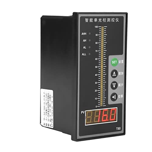 AC220V Liquid Sensor Level Indicator 4-20mA Intelligent Pressure Regulator for Liquids, High Precision Measurement, Light Column Level Indicator, T80