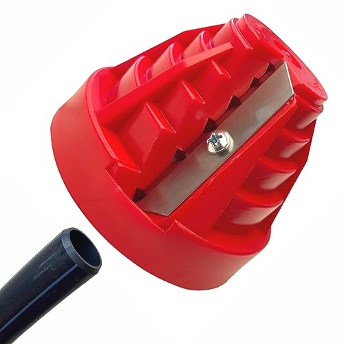 Plastic Pipe Chamfer Tool - Pipe Deburring Tool for 20, 25, 32, 40, 50 and 63 mm Plastic Pipes - High Performance Pipe Cutter - PE Pipe Sharpener and 3 Replacement Blades Pipe scraper set