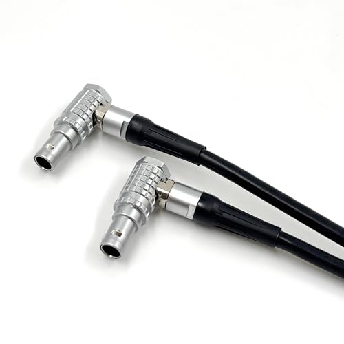 Lemo-Compatible 0B 2 Pin Male to Male Right Angle Power Cable Suitable for Teradek Bond ARRI Alexa, Z CAM E2, DJI RS2/RS3, Tilta Float Gimbal, SmallHD, Vaxis, Blackmagic, 39”