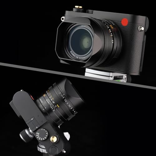 Haoge Metal Square Lens Hood for Leica Q3 Q3-43 Camera Accessories Black LH-LQ343B Black Square for Q3/Q3-43