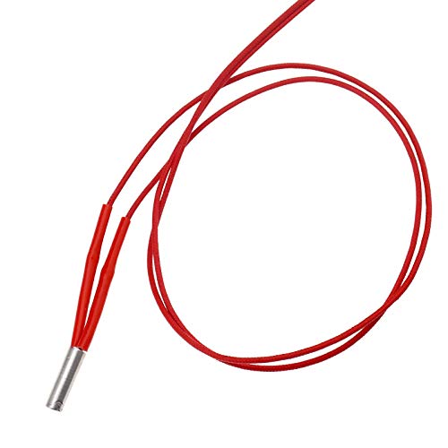 6pcs 24V Voltage 40W Power 6x20mm Cartridge Heater with 1m Cable Single-head Heating Tube For 3D Printer