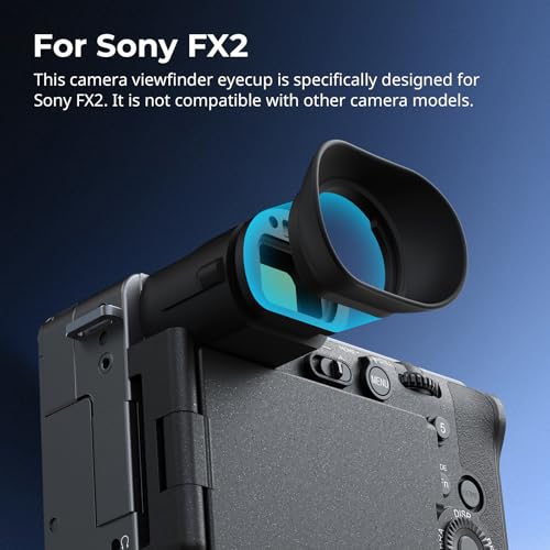 SMALLRIG Viewfinder Eyecup for Sony FX2, Soft Silicone Eye Cup Replacement, Anti-Glare Protection - 5975