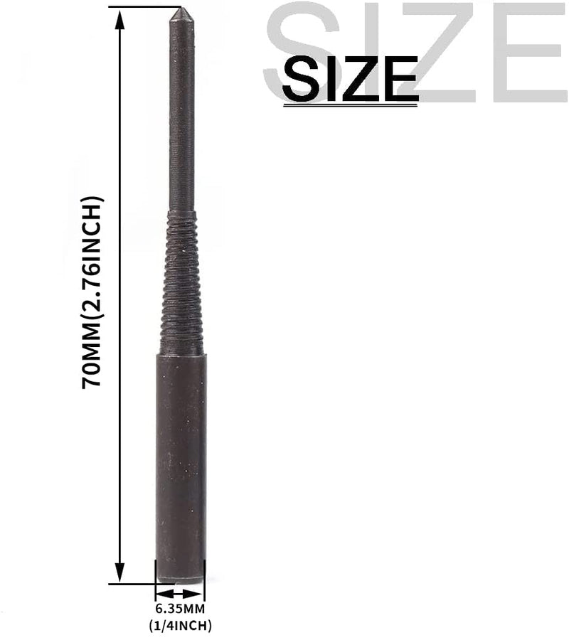 [Australia - AusPower] - Mounting Mandrel for Sanding Rolls W/1/8" Arbor Hole, 1/4" Stem Mandrel for Die Grinder, Drill (2 Pack) 