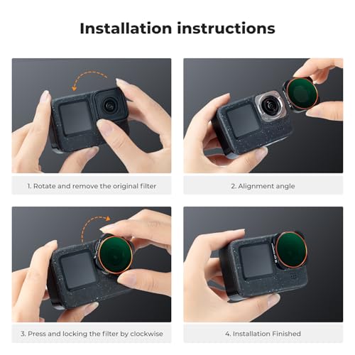 K&F CONCEPT ND CPL Filter Set for GoPro Hero 13 Black