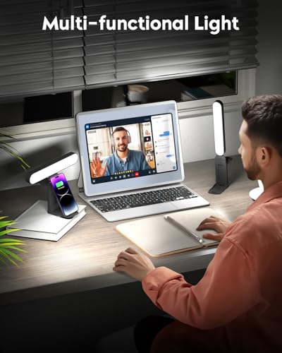 UBeesize Video Conference Lighting, Streaming Light with Stand, 2-Pack