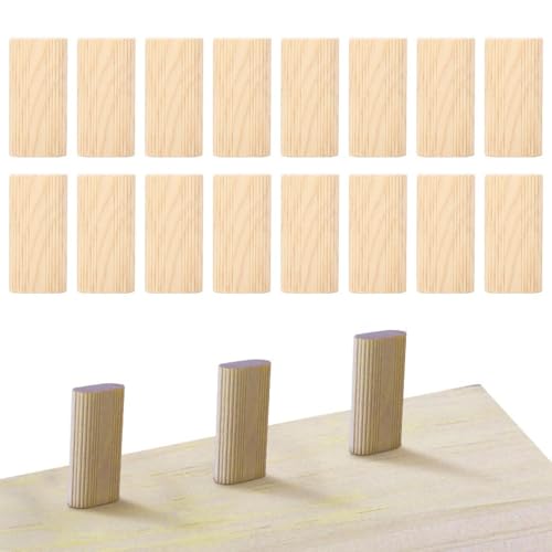 Anu Limen solid beechwood dowel pins for furniture assembly, door stops, and woodworking projects