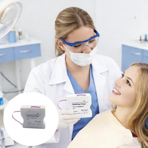 Tooth Sandpaper, Portable Tooth Sandpaper for Tight Spaces, Tooth Belt, Teeth Polishing, Tooth Polishing Strips, for Interdental Grinding, 4 mm Width - 6 m/Rolls/Box, Resin Tooth Polishing Interdental