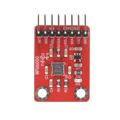 MPU6050 6-Axis Gyroscope Accelerometer Module with 16 Bit AD Converter Digital Motion Processor DMP IIC Interface
