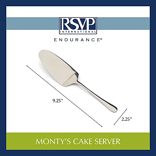 RSVP International Endurance Flatware Collection Stainless Steel, Dishwasher Safe, Cake Server