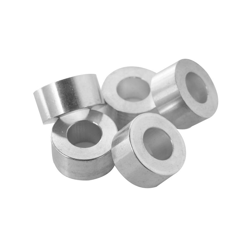 [Australia - AusPower] - Aluminum Spacer 1" OD x 1/2" ID x Choose Your Length, Round Spacer Unthreaded Standoff Bushing Plain Finish, Fits screws bolts 1/2" or M12 by Metal Spacers Online (1/2" Length, 10 Pack) 1/2" Length 