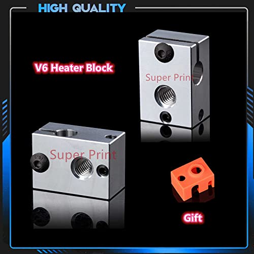 V6 Hotend 24V 40W Remote Bowen Print J-Head Hotend Titanium Alloy HeatBreak Cooling Fan Bracket for Titan Dual Driver Extruder.(24V Brass Nozzle Kit)