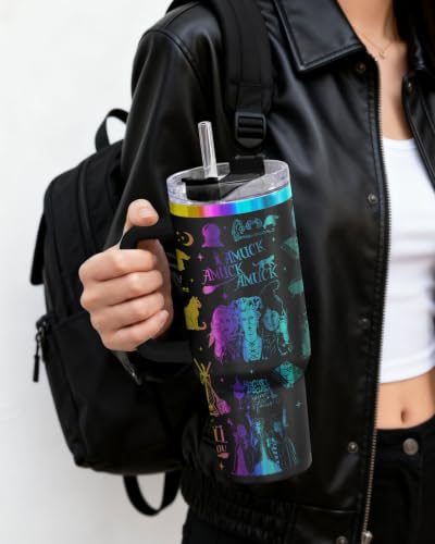 34HD Hocus Tumbler 40oz Stainless Steel Magical Witchy Drinkware Halloween Magical Witch 40 Ounces