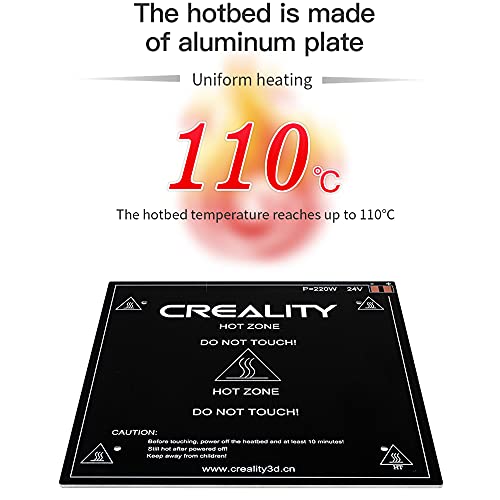 Original Ender 3 V2 Hotbed kit Up to 110C Degree Aluminum MK3 Heatbed Platform with Heated Bed Cable Line for Ender-3 Ender 3s Ender 3 Pro 3D Printer DIY Kit (235 Bed) 235 Bed
