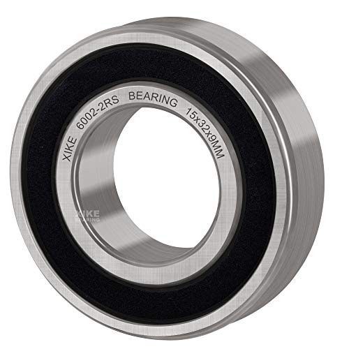 XiKe 10 Pack 6002-2RS Ball Bearings 15x32x9mm Chrome Steel 6002-2RS | 15x32x9mm
