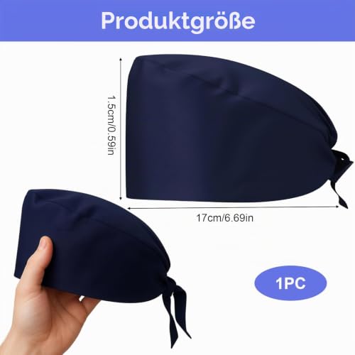 Surgical Hood Set for Men and Women - Doctor Costume Accessories, Suitable for Medical Work, Costume Games & Clean Environments, Surgeon Hood Accessories) (Blue)