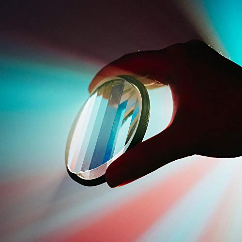 Fractal Photography Linear Filters 82mm Camera Lens Effect Filters, Camera Accessories with Fractal Refraction and Variable Number of Subjects Striped Fractal Filter